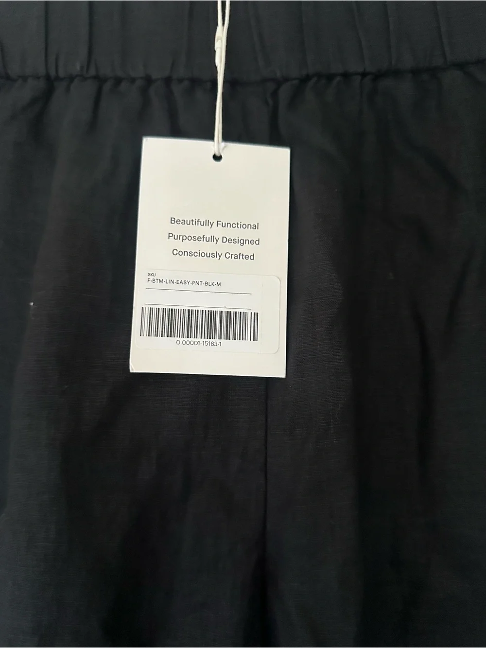 ✨ Everlane Breathable European Linen Pull-On Pants • Size M • Black (NWT)